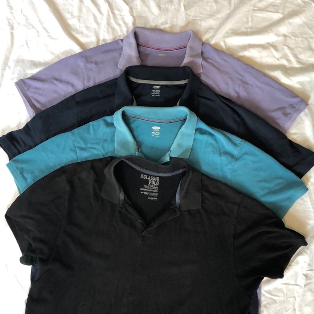 4 Old Navy polos